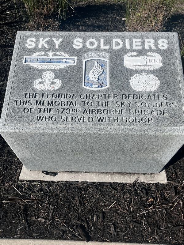 Sky Soldiers Memorial. Click for full size. Sky Soldiers Memorial image. Click for full size.