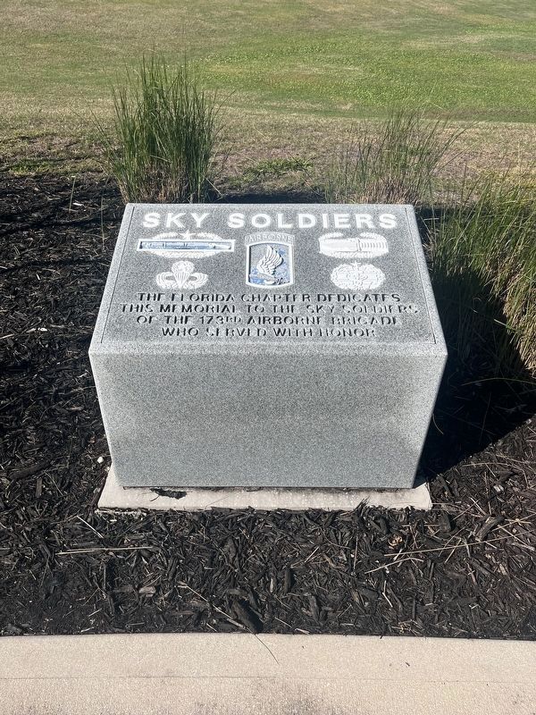 Sky Soldiers Memorial. Click for full size. Sky Soldiers Memorial image. Click for full size.