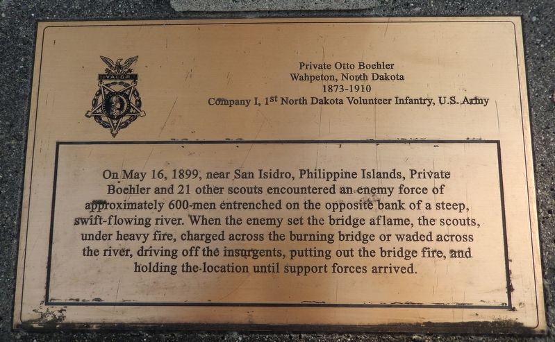 Private Otto Boehler Marker. Click for full size. Private Otto Boehler Marker image. Click for full size.