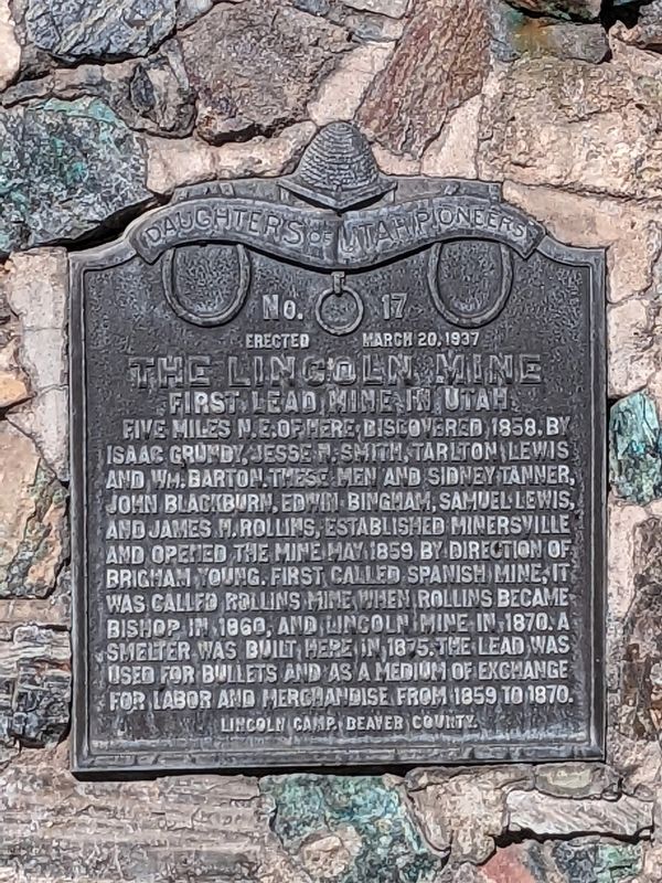 The Lincoln Mine Marker image. Click for full size.