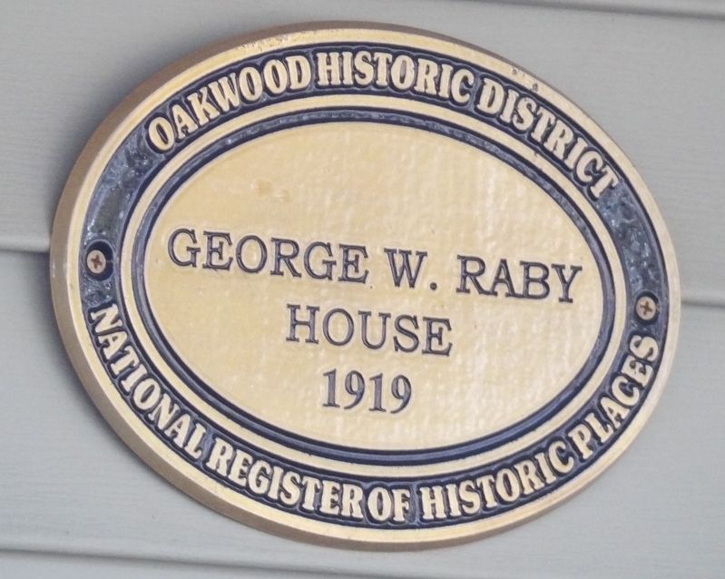 George W. Raby House Marker image. Click for full size.