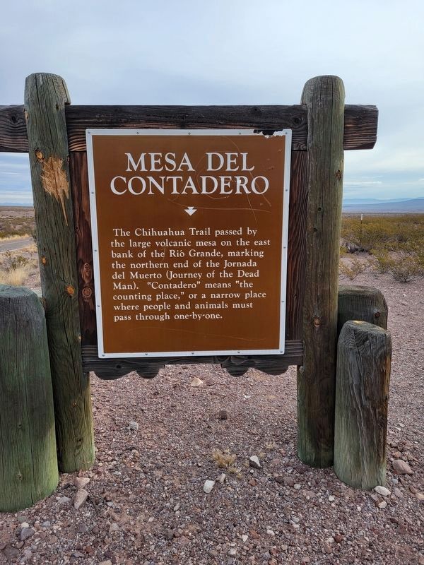 Mesa del Contadero Marker. Click for full size. Mesa del Contadero Marker image. Click for full size.