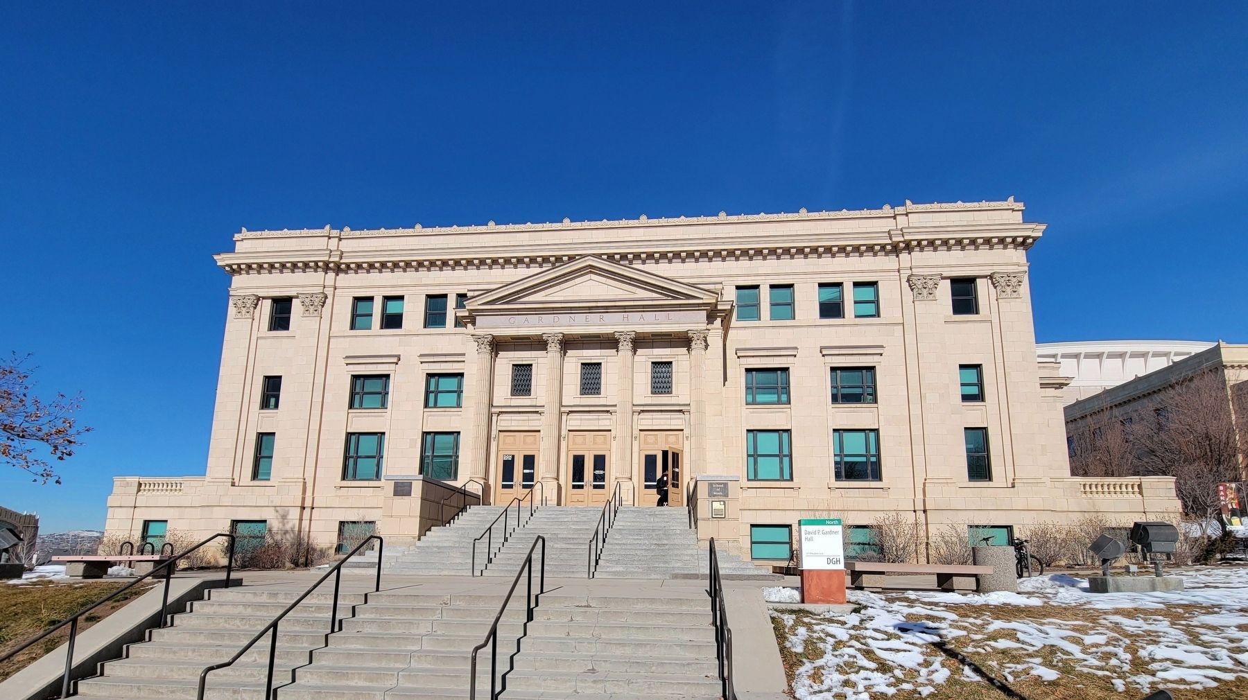 David P. Gardner Hall. Click for full size. David P. Gardner Hall image. Click for full size.