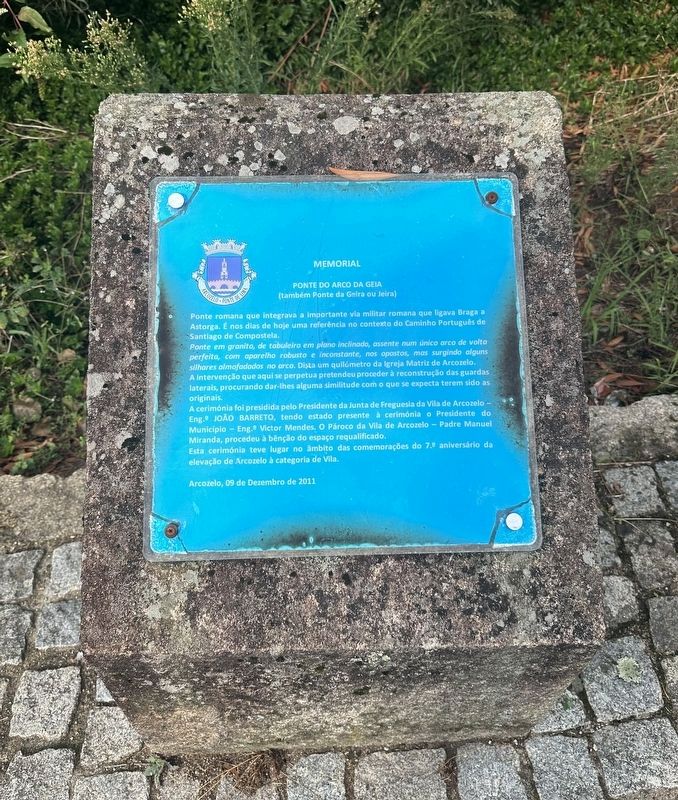Ponte do Arco de Geia Bridge Memorial. Click for full size. Ponte do Arco de Geia Bridge Memorial image. Click for full size.