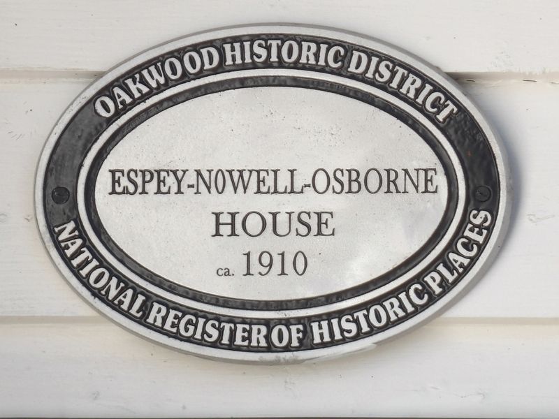 Espey-Nowell-Osborne House Marker image. Click for full size.