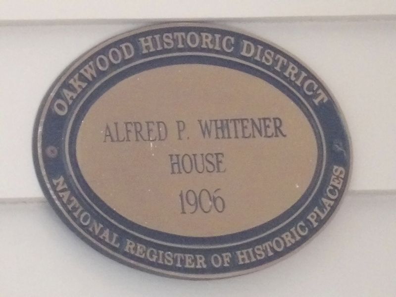 Alfred P. Whitener House Marker image. Click for full size.