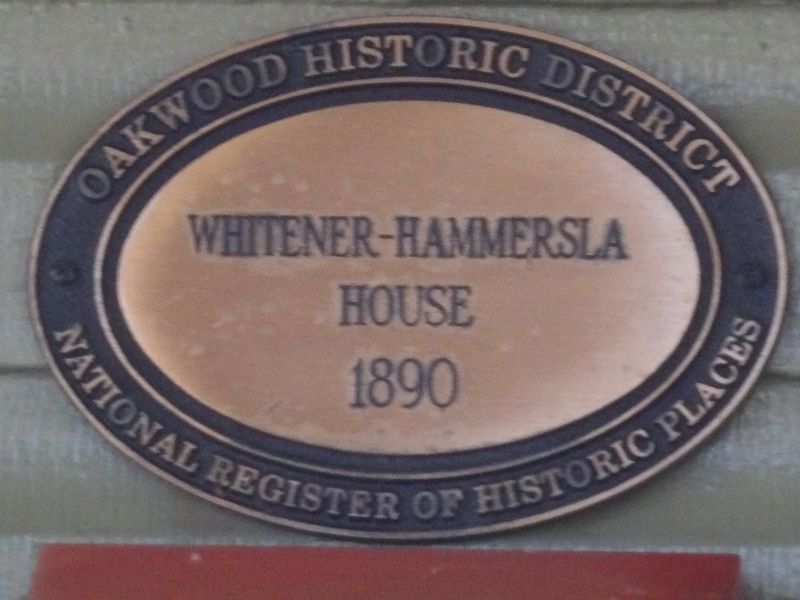 Whitener-Hammersla House Marker image. Click for full size.