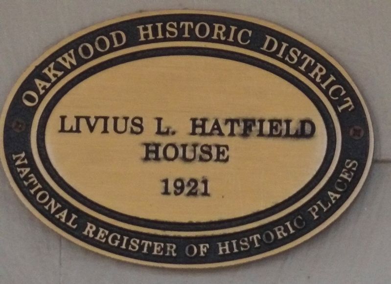 Livius L. Hatfield House Marker. Click for full size. Livius L. Hatfield House Marker image. Click for full size.