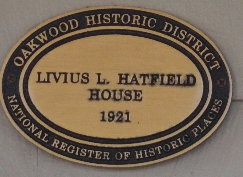 Livius L. Hatfield House Marker image. Click for full size.