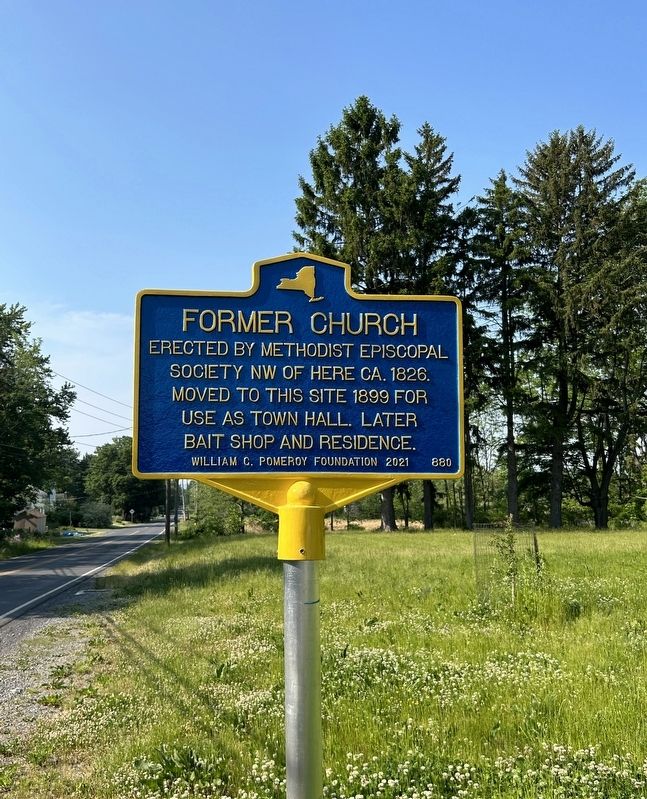 Former Church Marker. Click for full size. Former Church Marker image. Click for full size.