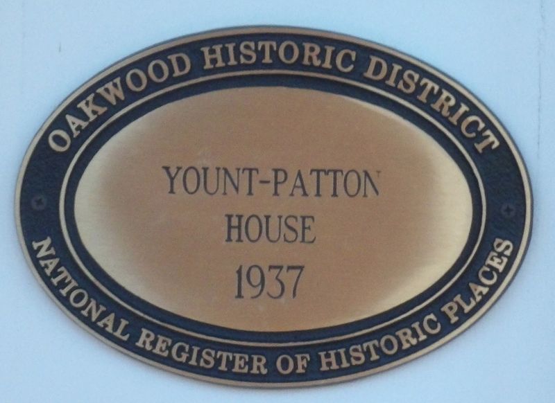 Yount-Patton House Marker image. Click for full size.