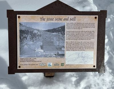 The Jessie Mine and Mill Marker image. Click for full size.