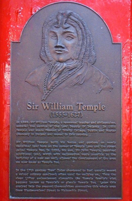 Sir William Temple Marker image. Click for full size.