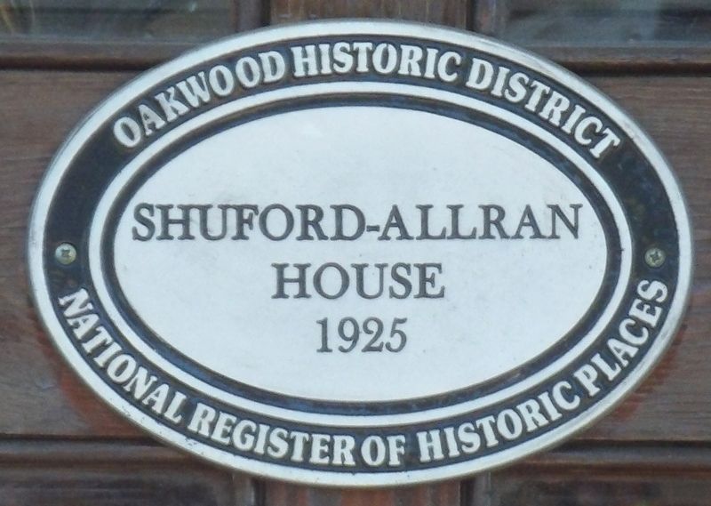 Shuford-Allran House Marker. Click for full size. Shuford-Allran House Marker image. Click for full size.