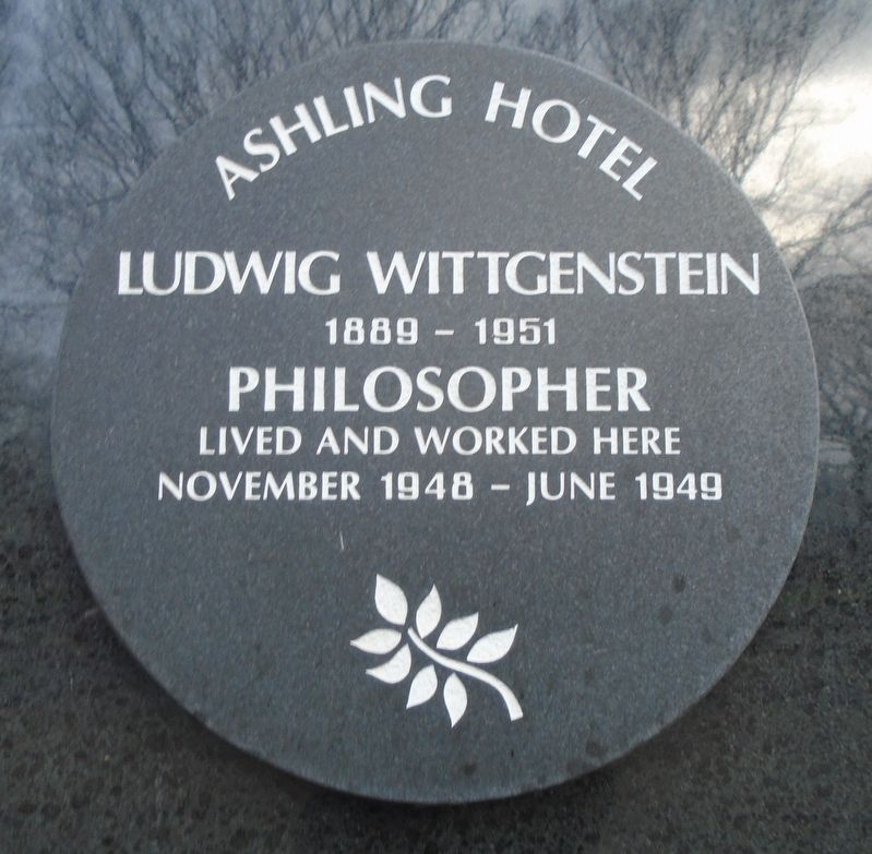 Ludwig Wittgenstein Marker image. Click for full size.