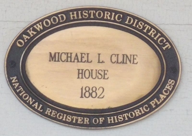 Michael L. Cline House Marker image. Click for full size.