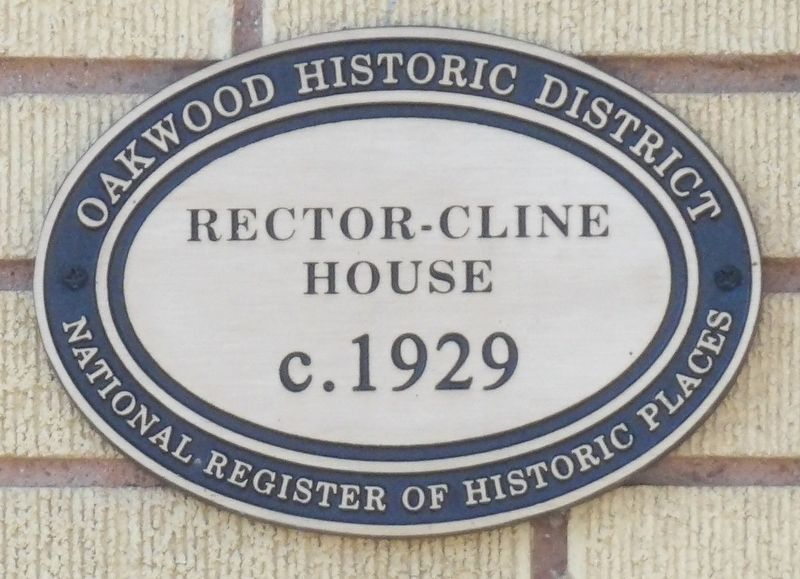 Rector-Cline House Marker. Click for full size. Rector-Cline House Marker image. Click for full size.