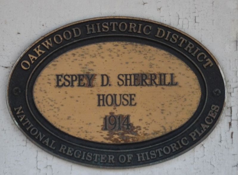 Espey D. Sherrill House Marker. Click for full size. Espey D. Sherrill House Marker image. Click for full size.