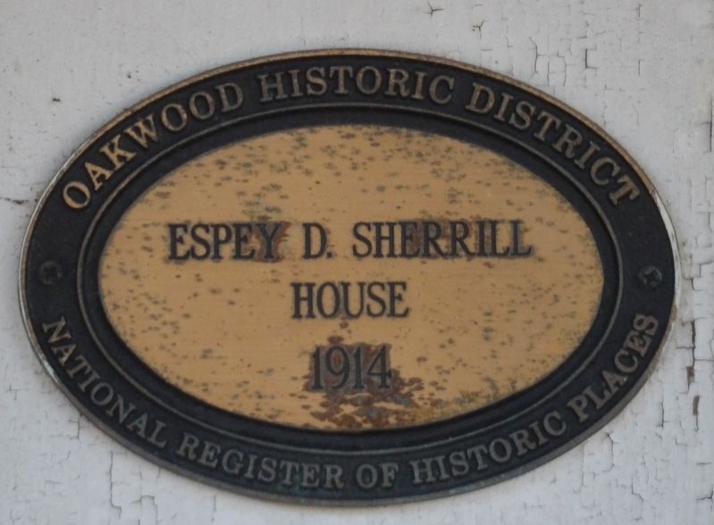 Espey D. Sherrill House Marker image. Click for full size.