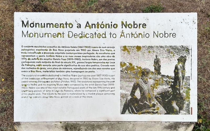 Monumento a António Nobre / Monument Dedicated to António Nobre Marker. Click for full size. Monumento a António Nobre / Monument Dedicated to António Nobre Marker image. Click for full size.