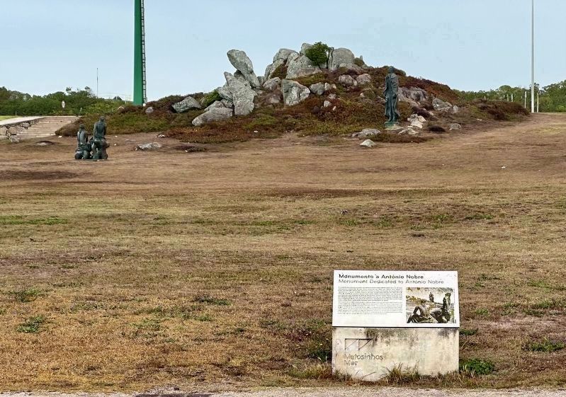 Monumento a António Nobre / Monument Dedicated to António Nobre Marker - wide view. Click for full size. Monumento a António Nobre / Monument Dedicated to António Nobre Marker - wide view image. Click for full size.