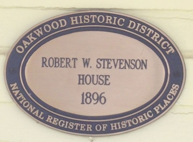 Robert W. Stevenson House Marker image. Click for full size.