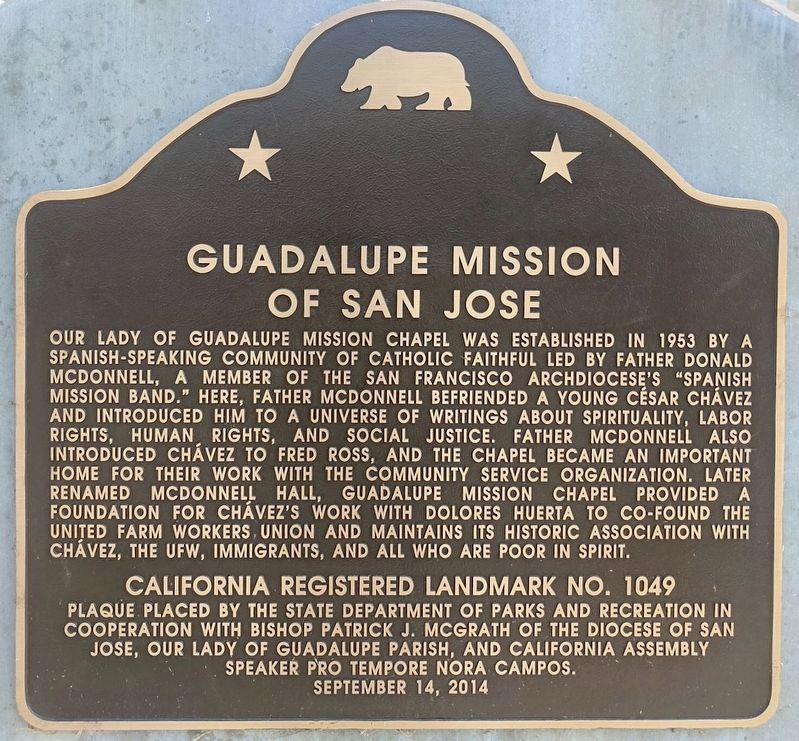 Guadalupe Mission of San Jose Marker image. Click for full size.