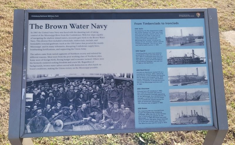 The Brown Water Navy Marker image. Click for full size.