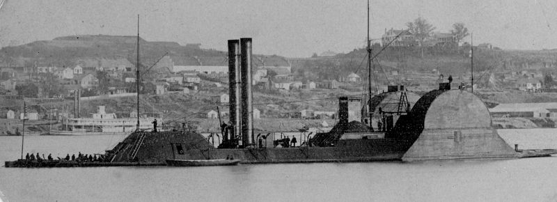 USS Choctaw off Vicksburg, MS image. Click for full size.