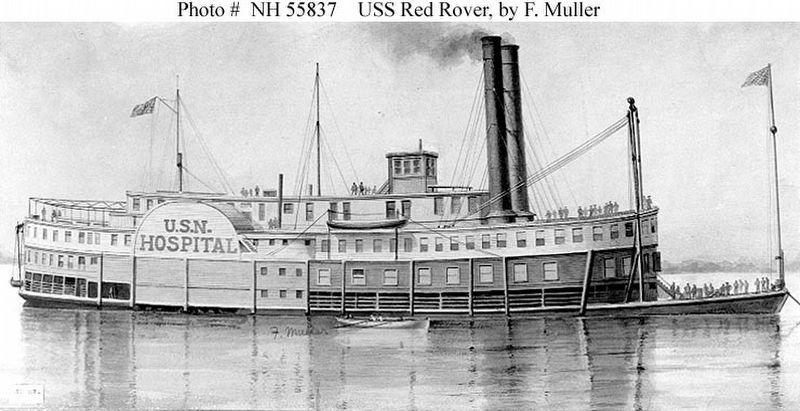 United States Navy Hospital ship USS Red Rover image. Click for full size.