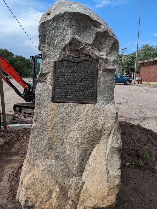 North Willow Creek Fort Marker. Click for full size. North Willow Creek Fort Marker image. Click for full size.