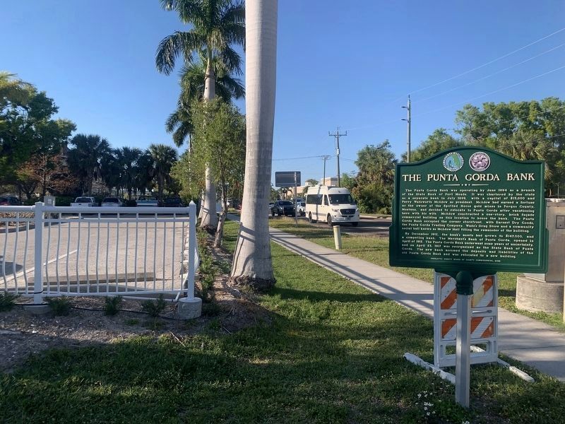 The Punta Gorda Bank Marker image. Click for full size.