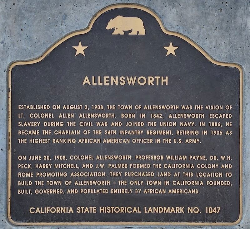 Allensworth Marker image. Click for full size.