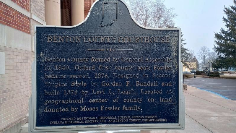 Benton County Courthouse Marker image. Click for full size.