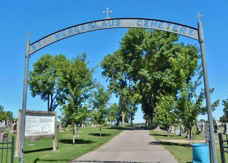 St. Wenceslaus Cemetery Gate image. Click for full size.