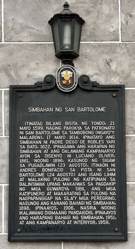Church of San Bartolome Marker image. Click for full size.