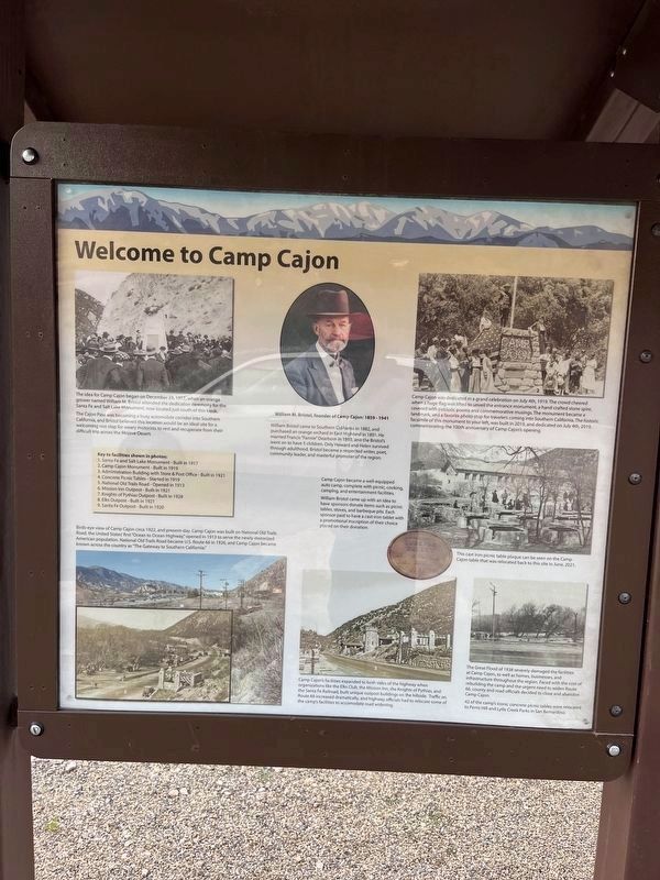 Welcome to Camp Cajon Marker image. Click for full size.