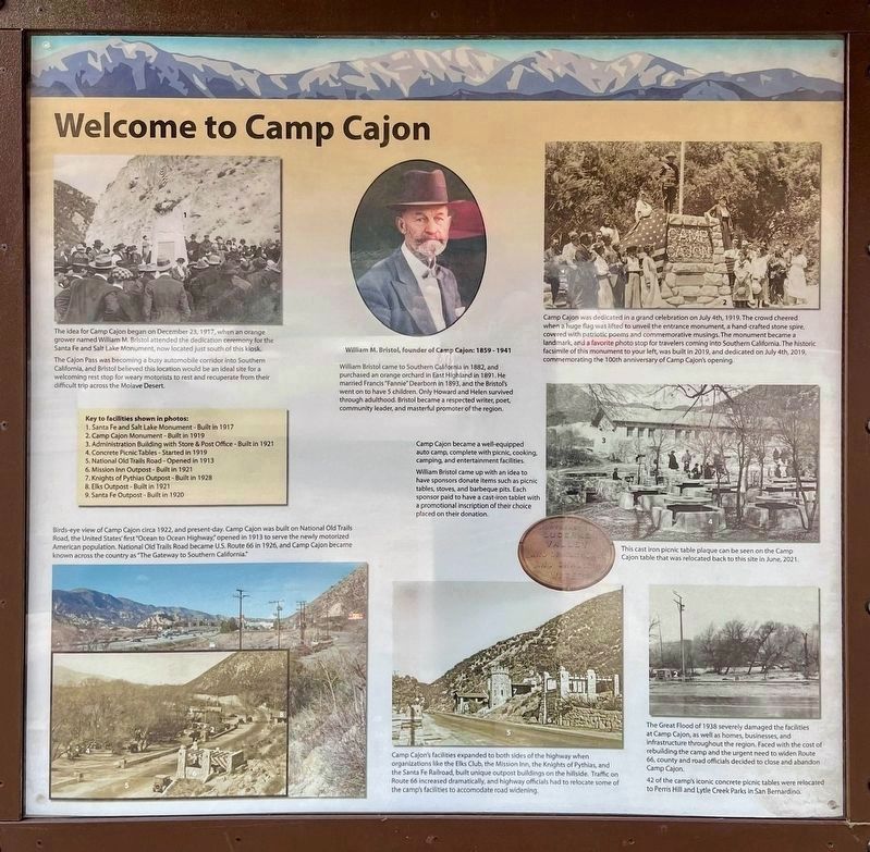 Welcome to Camp Cajon. Click for full size. Welcome to Camp Cajon image. Click for full size.