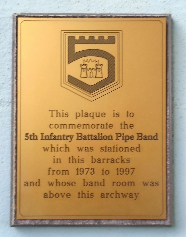 5th Infantry Battalion Pipe Band Marker. Click for full size. 5th Infantry Battalion Pipe Band Marker image. Click for full size.