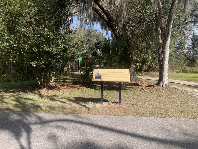 Hastings Railroad Marker image. Click for full size.