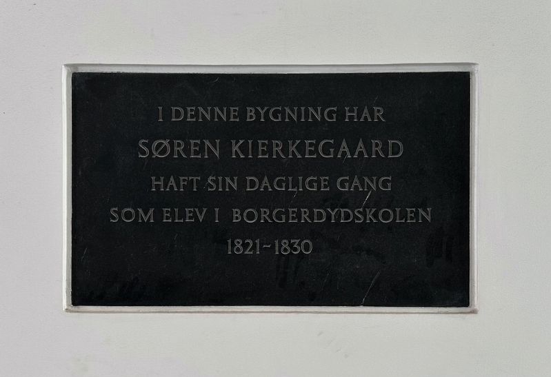 Søren Kierkegaard Marker. Click for full size. Søren Kierkegaard Marker image. Click for full size.