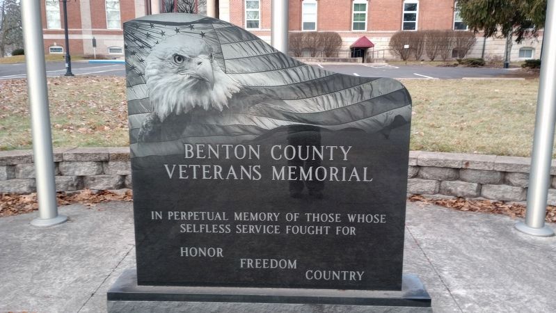 Benton County Veterans Memorial. Click for full size. Benton County Veterans Memorial image. Click for full size.