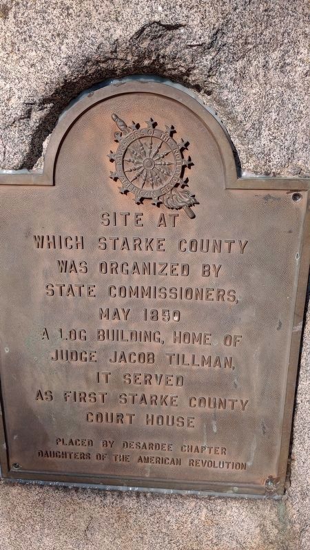 Site At Which Starke County Was Organized Marker image. Click for full size.