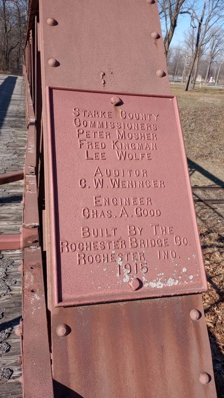 Starke County Bridge #39 Marker image. Click for full size.