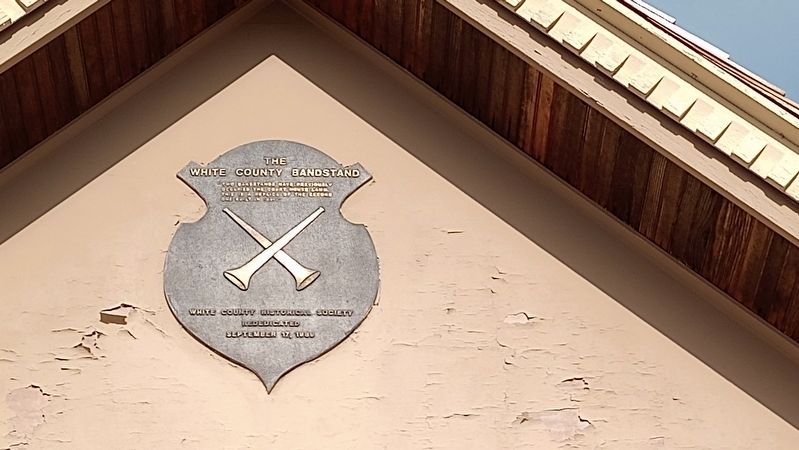 The White County Bandstand Marker. Click for full size. The White County Bandstand Marker image. Click for full size.