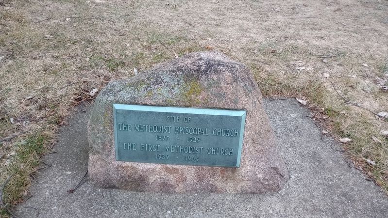 Site of Methodist Episcopal / First Methodist Church Marker image. Click for full size.