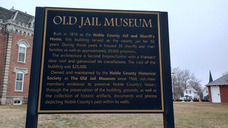 Old Jail Museum Marker image. Click for full size.