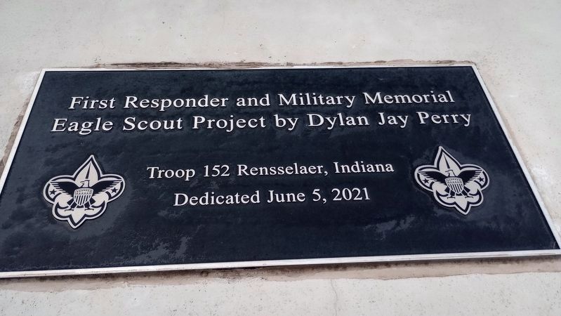 First Responder and Military Memorial Marker. Click for full size. First Responder and Military Memorial Marker image. Click for full size.