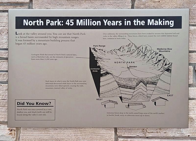 North Park: 45 Million Years in the Making image. Click for full size.