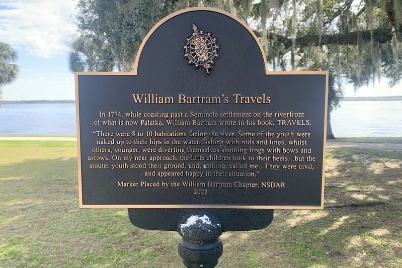William Bartram Travels Marker. Click for full size. William Bartram Travels Marker image. Click for full size.